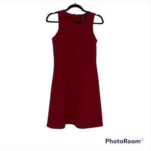 Madewell Merlot wine Princess cut bodice A line midi dress size 0 EUC